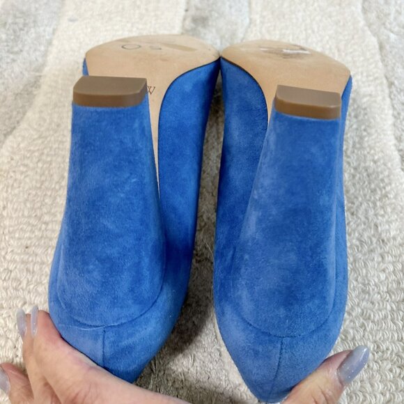 J crew Blue Heel Suede pump - Picture 9 of 11